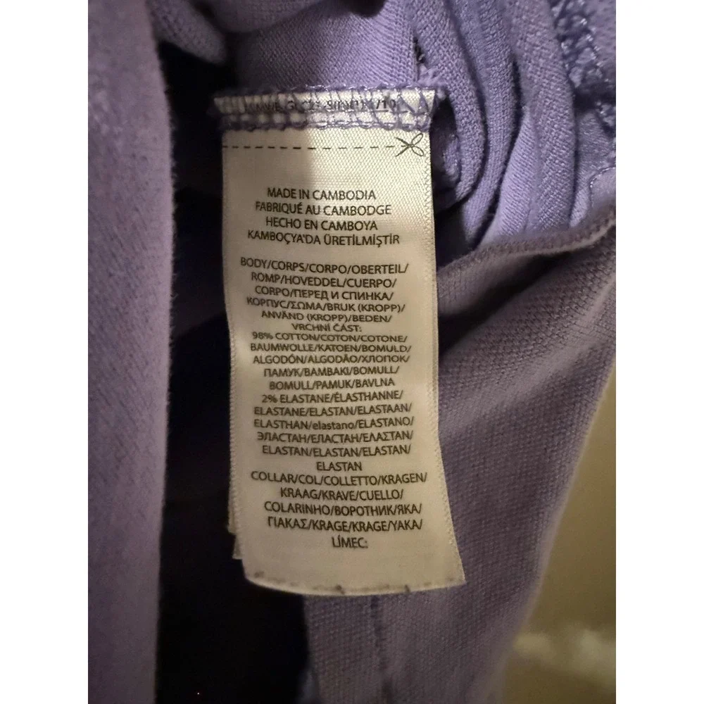 Polo Ralph Lauren Girls Lavender Purple Pique Knit Ruffle Polo Dress Size 6